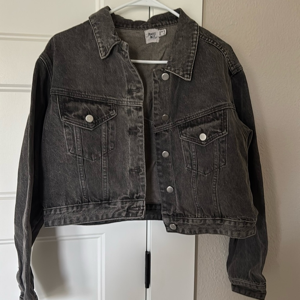 Gray Jean jacket